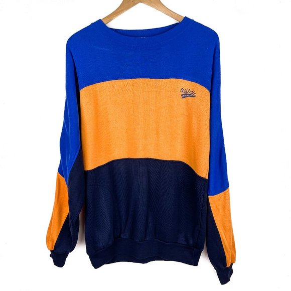 VTG Dunlop | Colorblock Crew Neck Sweatshirt | M - Picture 1 of 8